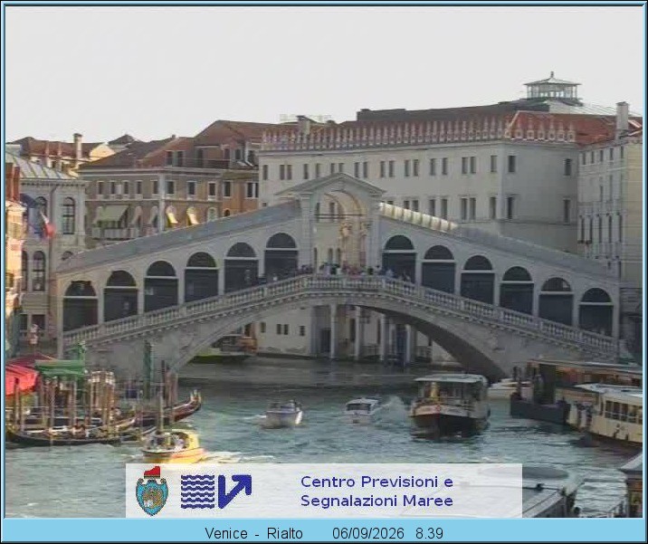 Archiv Foto Webcam Rialtobrücke Venedig