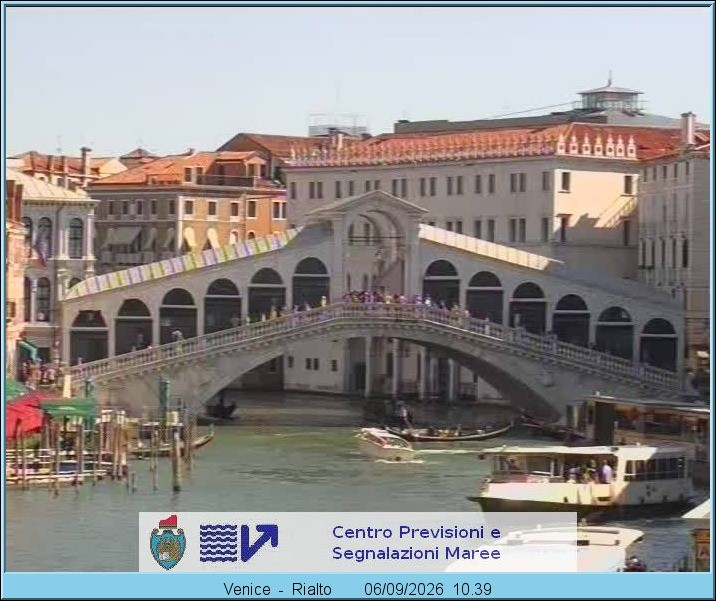 Archiv Foto Webcam Rialtobrücke Venedig