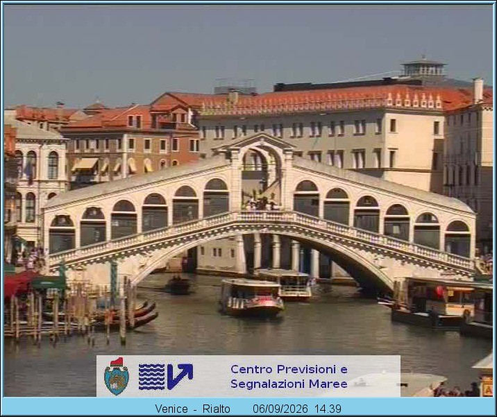 Archiv Foto Webcam Rialtobrücke Venedig