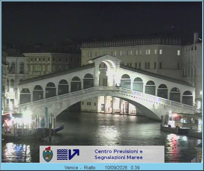 Archived image Webcam Rialto Bridge in Venice