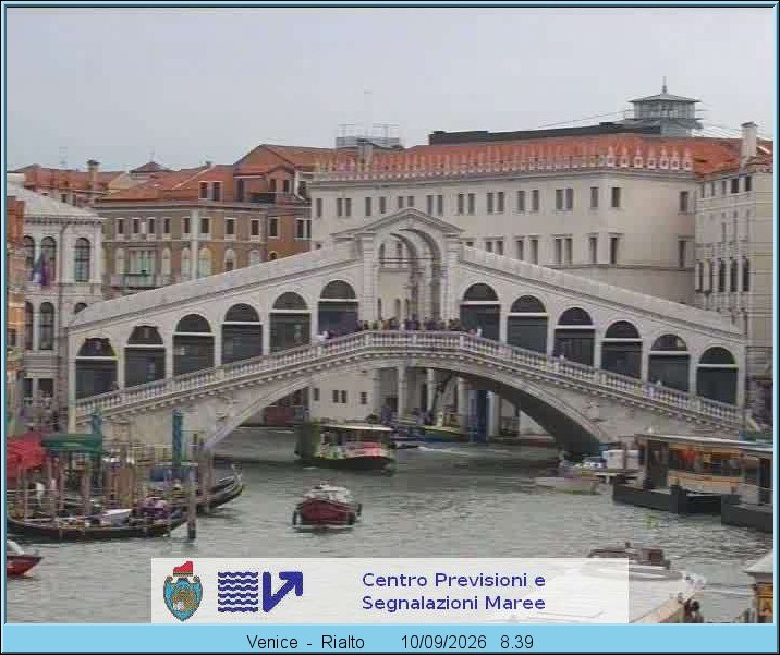 Archived image Webcam Rialto Bridge in Venice