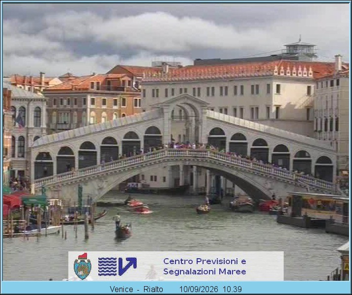 Archived image Webcam Rialto Bridge in Venice