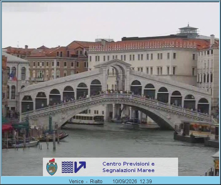 Archived image Webcam Rialto Bridge in Venice