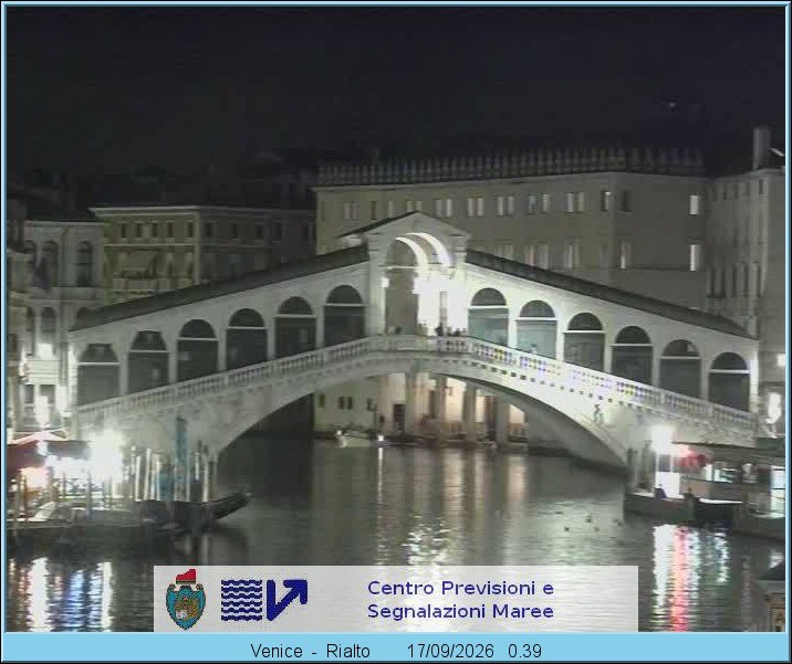 Archived image Webcam Rialto Bridge in Venice