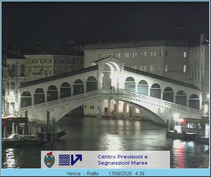 Archived image Webcam Rialto Bridge in Venice