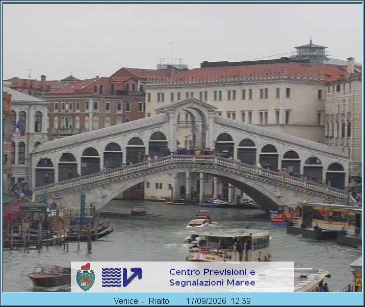Archived image Webcam Rialto Bridge in Venice