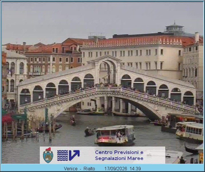 Archived image Webcam Rialto Bridge in Venice