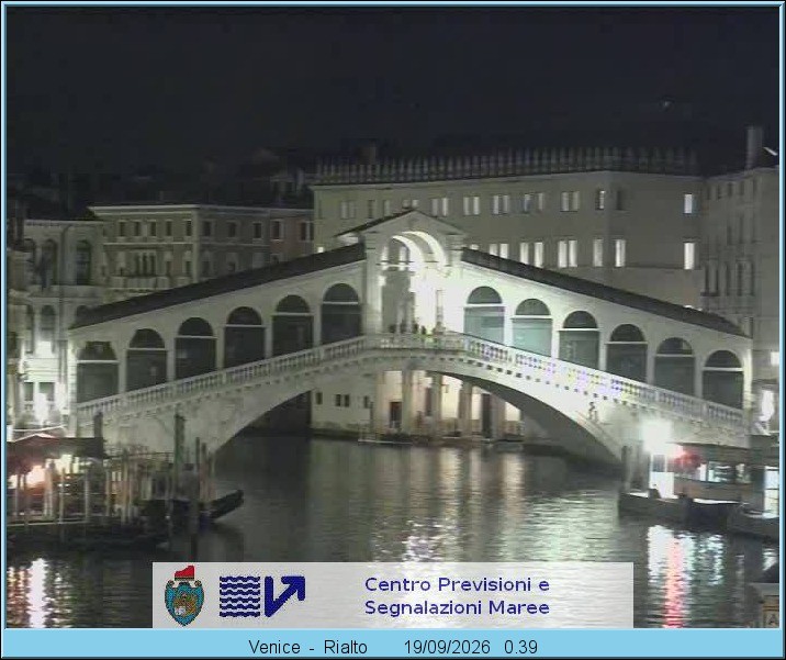 Archiv Foto Webcam Rialtobrücke Venedig