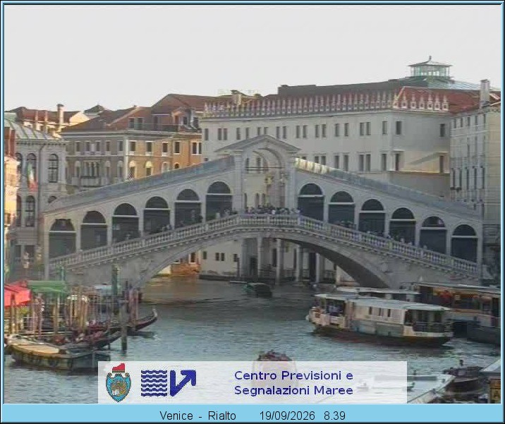 Archiv Foto Webcam Rialtobrücke Venedig