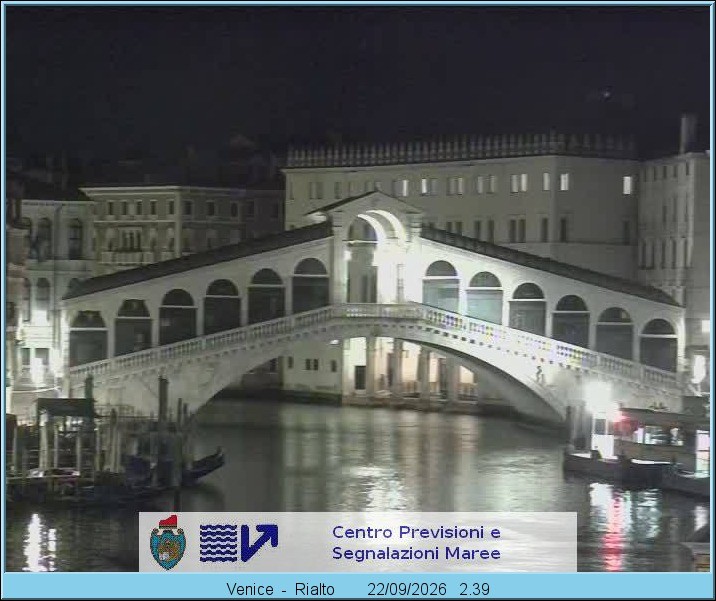 Archiv Foto Webcam Rialtobrücke Venedig