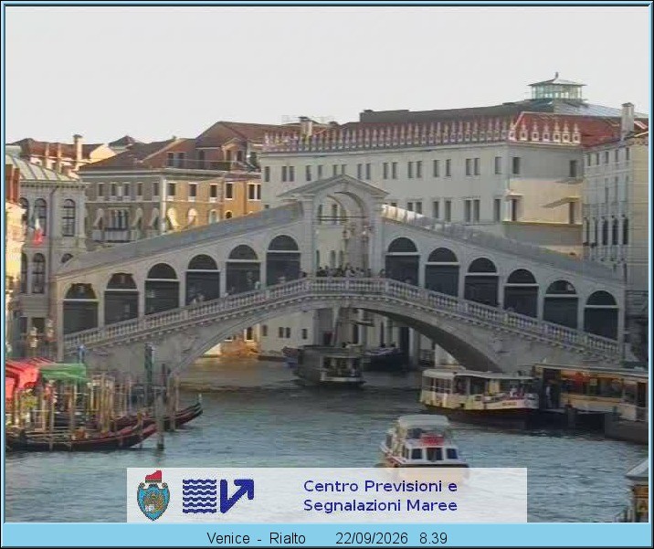 Archiv Foto Webcam Rialtobrücke Venedig