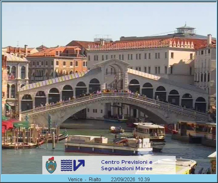 Archiv Foto Webcam Rialtobrücke Venedig