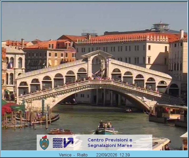 Archiv Foto Webcam Rialtobrücke Venedig