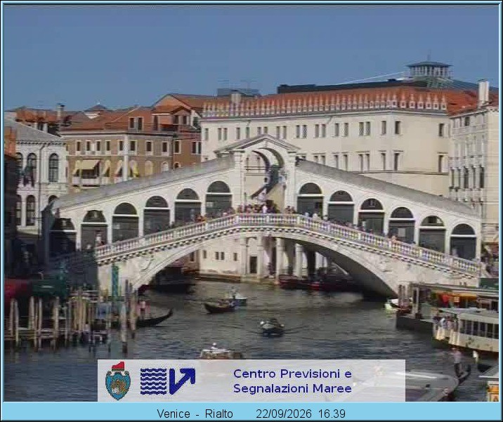 Archiv Foto Webcam Rialtobrücke Venedig