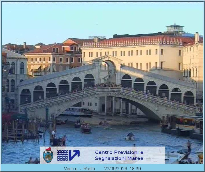 Archiv Foto Webcam Rialtobrücke Venedig