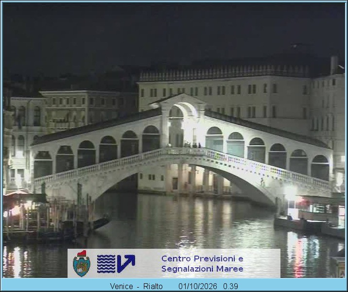 Archiv Foto Webcam Rialtobrücke Venedig