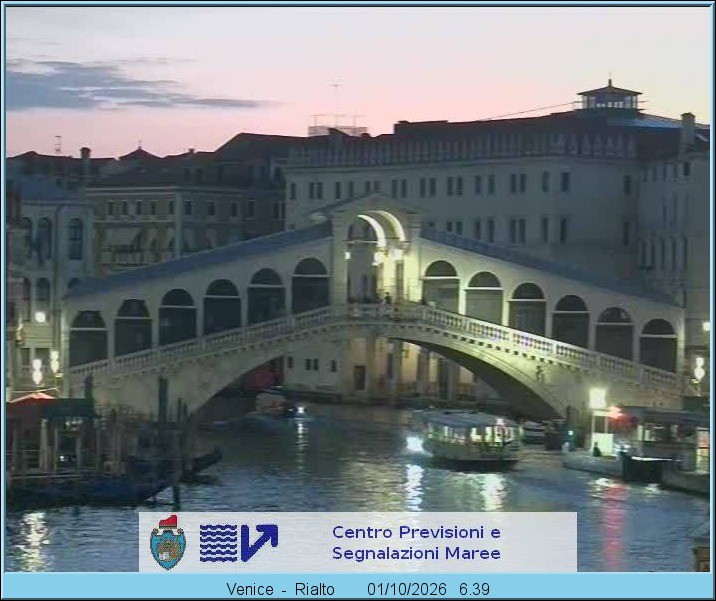Archiv Foto Webcam Rialtobrücke Venedig