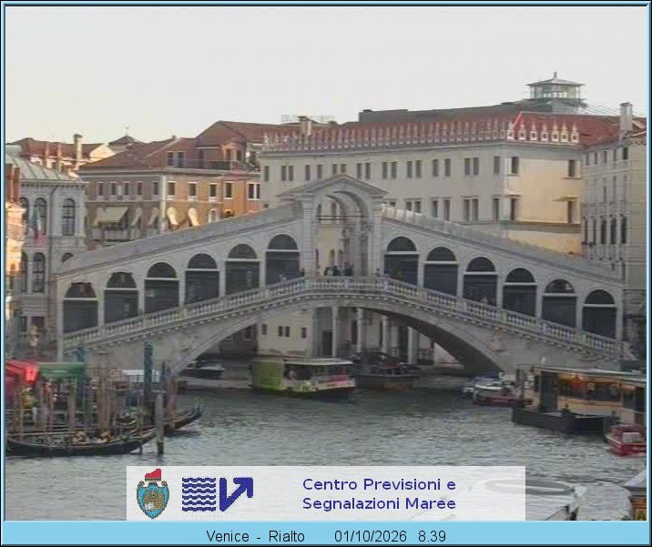 Archiv Foto Webcam Rialtobrücke Venedig