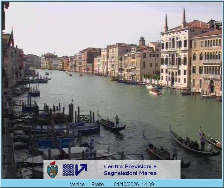 Archiv Foto Webcam Rialtobrücke Venedig
