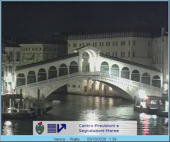 Archiv Foto Webcam Rialtobrücke Venedig