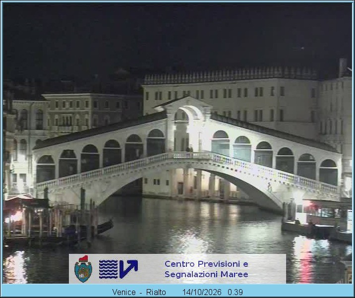 Archiv Foto Webcam Rialtobrücke Venedig