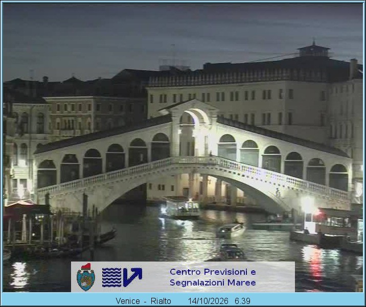 Archiv Foto Webcam Rialtobrücke Venedig