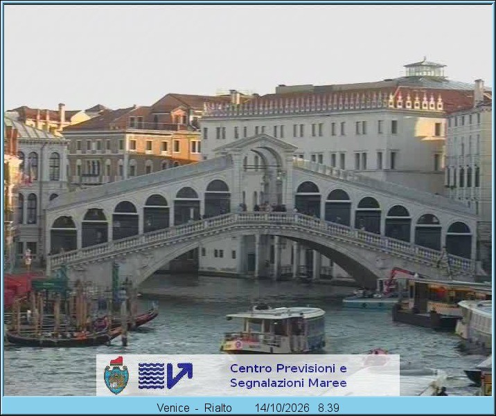 Archiv Foto Webcam Rialtobrücke Venedig