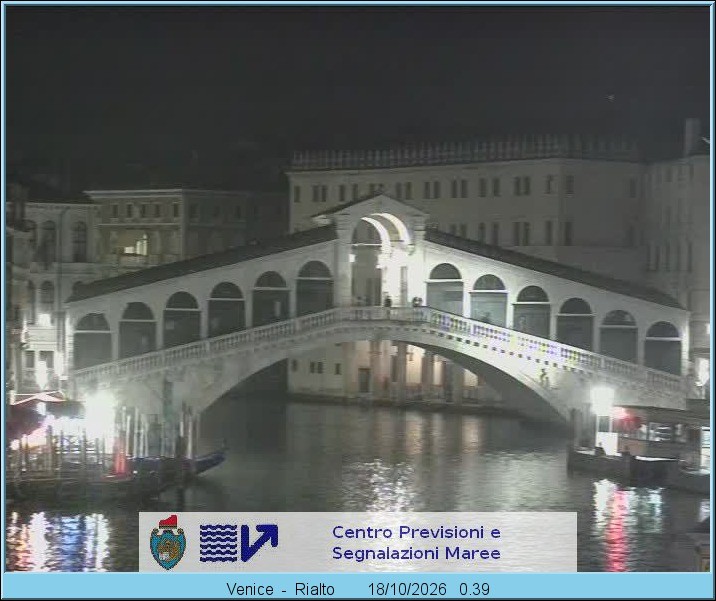 Archiv Foto Webcam Rialtobrücke Venedig