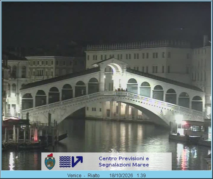 Archiv Foto Webcam Rialtobrücke Venedig
