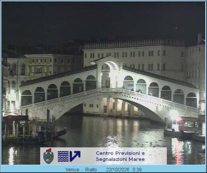 Archiv Foto Webcam Rialtobrücke Venedig
