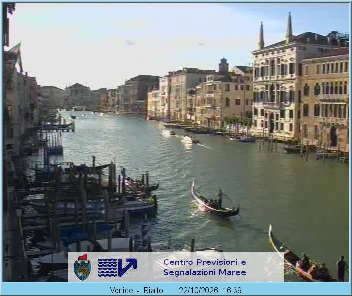 Archiv Foto Webcam Rialtobrücke Venedig