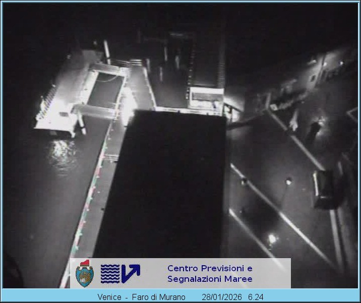 Archiv Foto Webcam Murano Hafen in Venedig