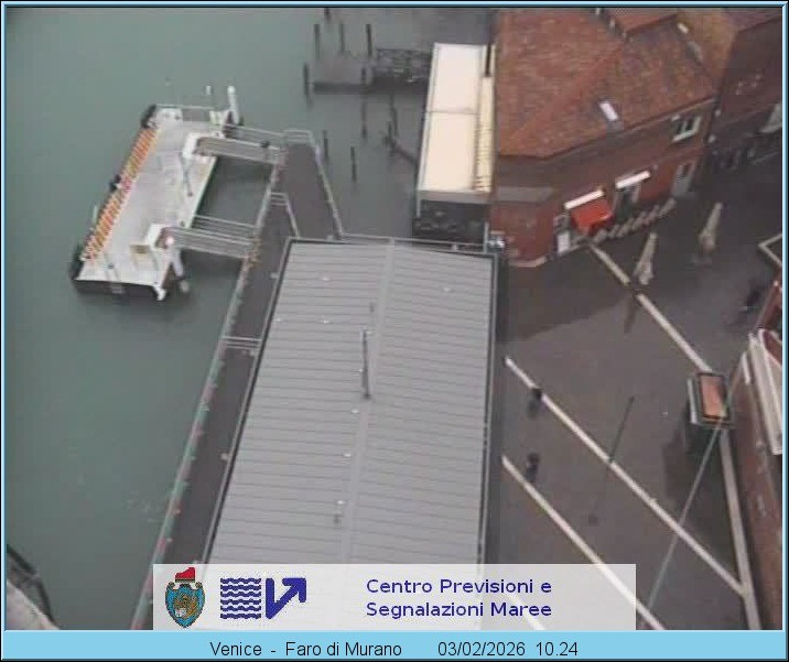 Archiv Foto Webcam Murano Hafen in Venedig