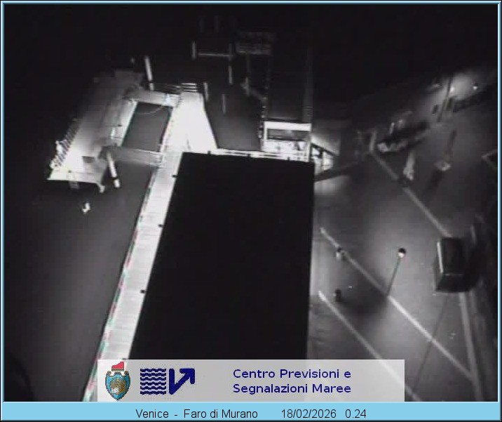 Archiv Foto Webcam Murano Hafen in Venedig