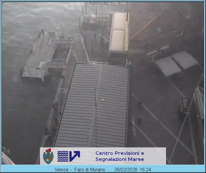 Archiv Foto Webcam Murano Hafen in Venedig