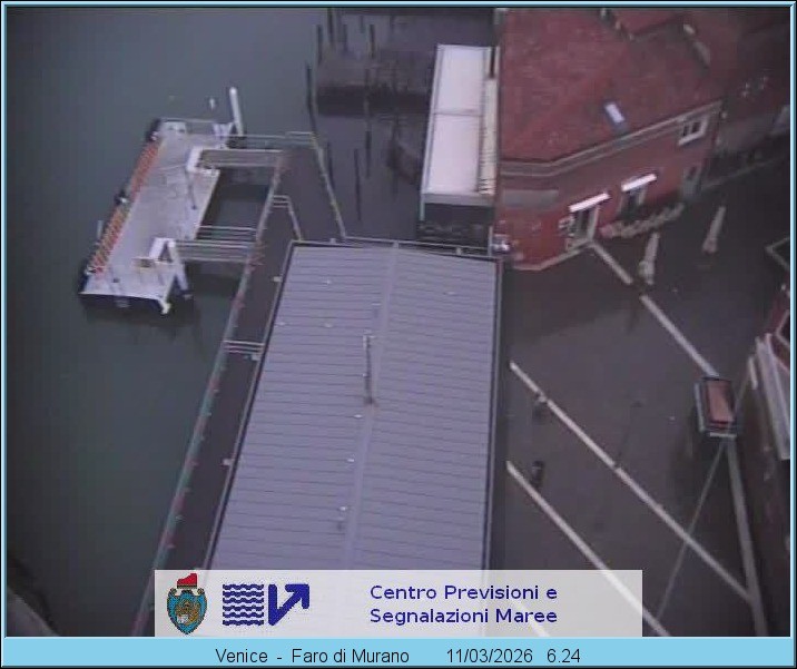 Archiv Foto Webcam Murano Hafen in Venedig