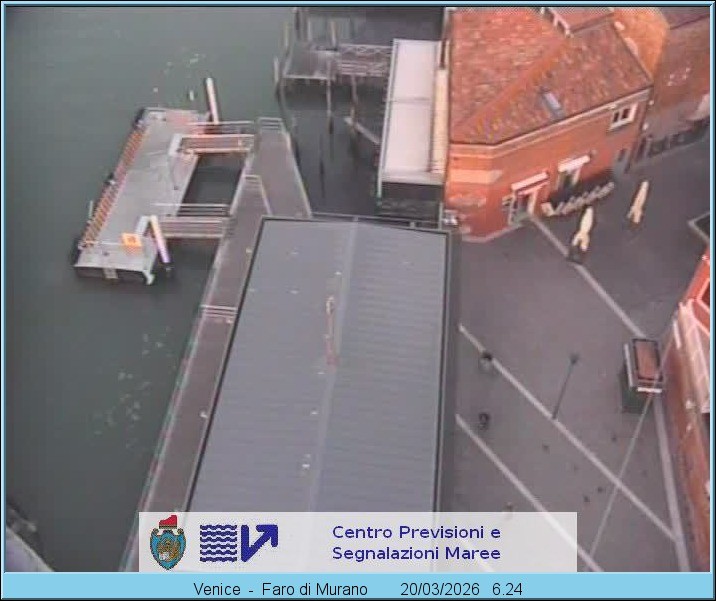 Archiv Foto Webcam Murano Hafen in Venedig