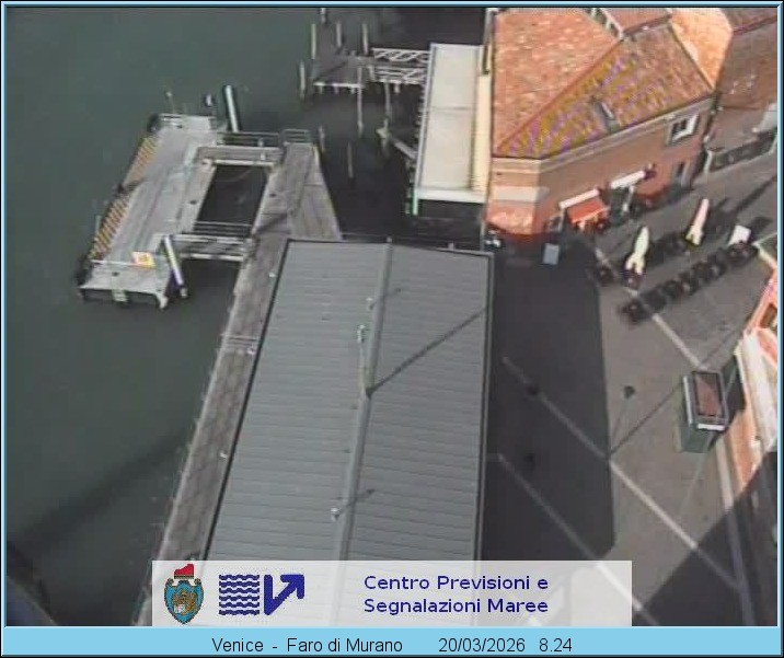 Archiv Foto Webcam Murano Hafen in Venedig