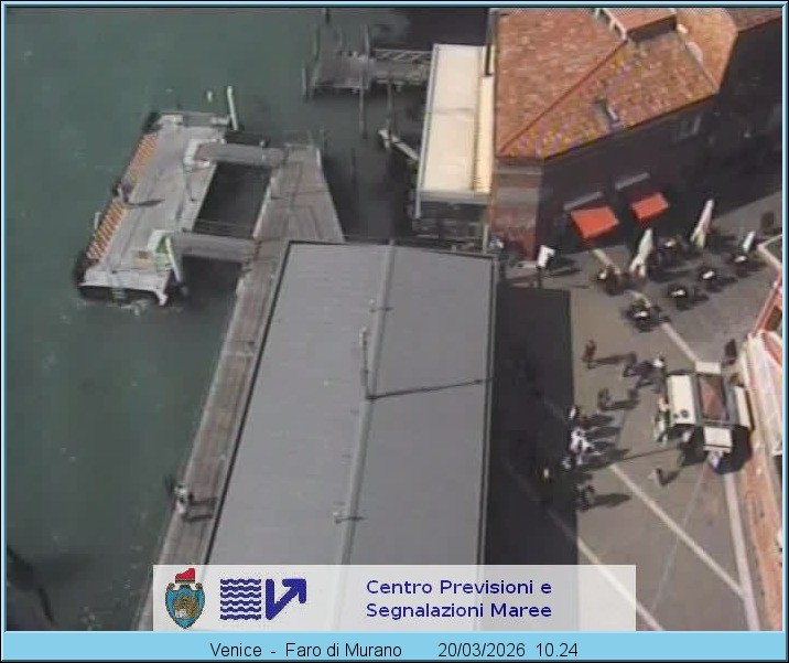 Archiv Foto Webcam Murano Hafen in Venedig