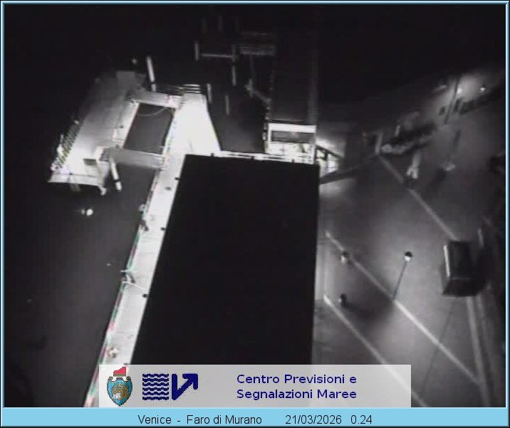 Archiv Foto Webcam Murano Hafen in Venedig