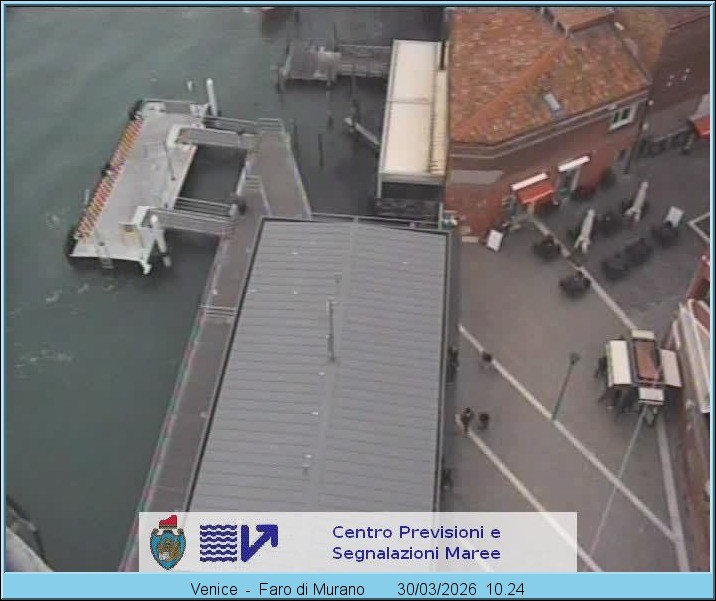 Archiv Foto Webcam Murano Hafen in Venedig
