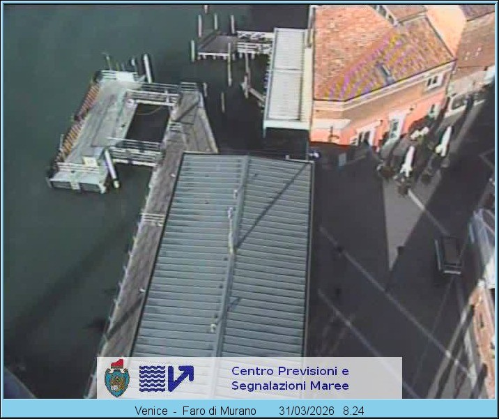 Archiv Foto Webcam Murano Hafen in Venedig