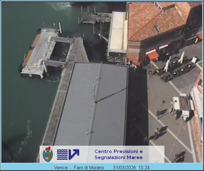 Archiv Foto Webcam Murano Hafen in Venedig