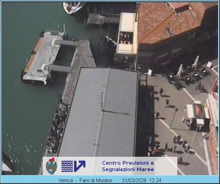 Archiv Foto Webcam Murano Hafen in Venedig