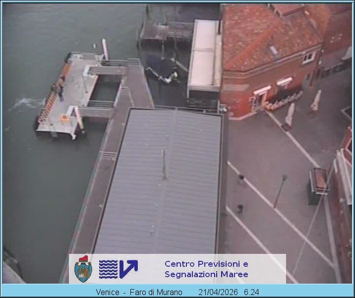 Archiv Foto Webcam Murano Hafen in Venedig