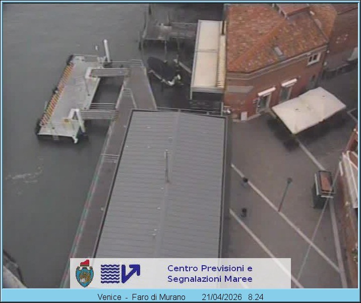 Archiv Foto Webcam Murano Hafen in Venedig