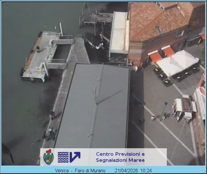 Archiv Foto Webcam Murano Hafen in Venedig