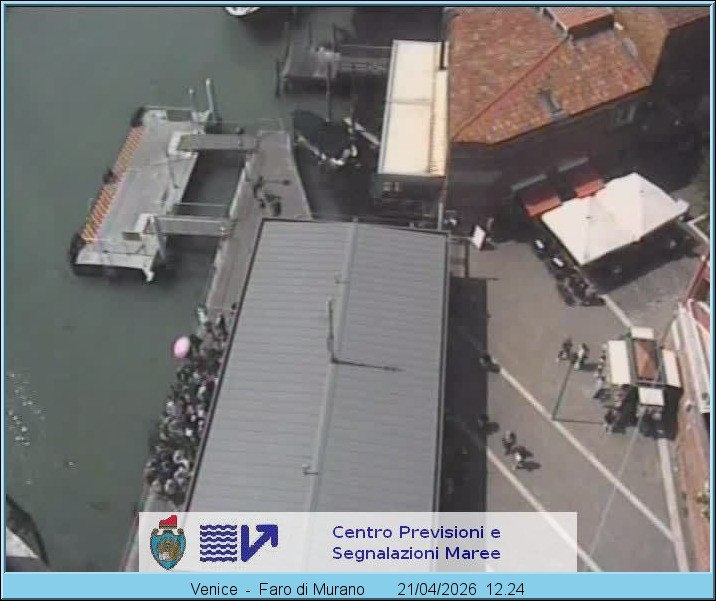 Archiv Foto Webcam Murano Hafen in Venedig