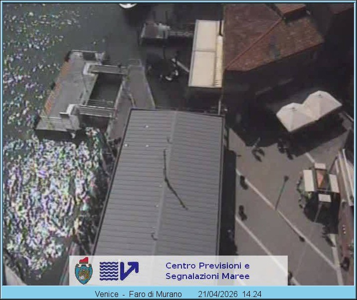 Archiv Foto Webcam Murano Hafen in Venedig