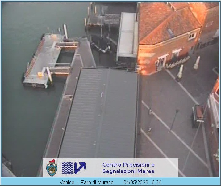 Archiv Foto Webcam Murano Hafen in Venedig